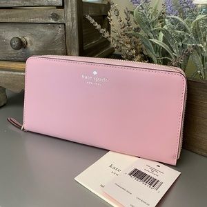Kate Spade Kali Large Continental Wallet ~ Quartz Pink NWT